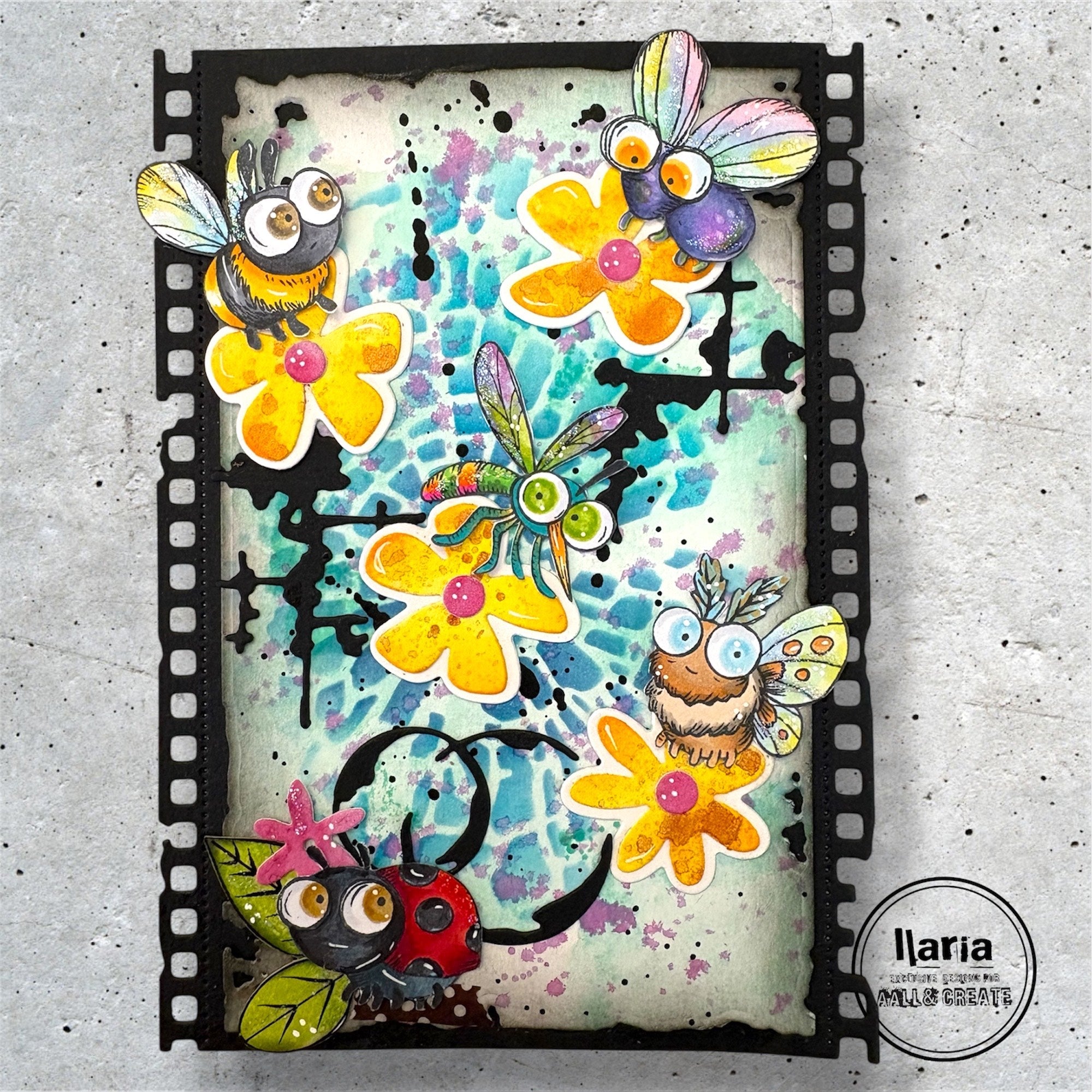 AALL and Create - A7 Stamp Set - Creepy Crawlies