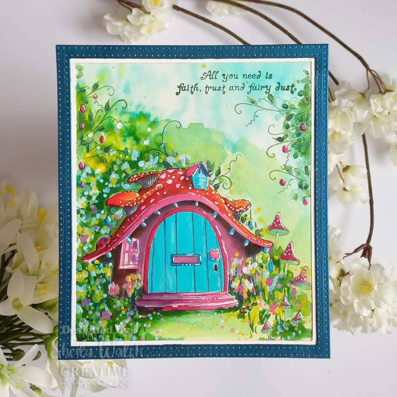 Pink Ink Designs A-Door-Able 6 in x 8 in Clear Stamp Set