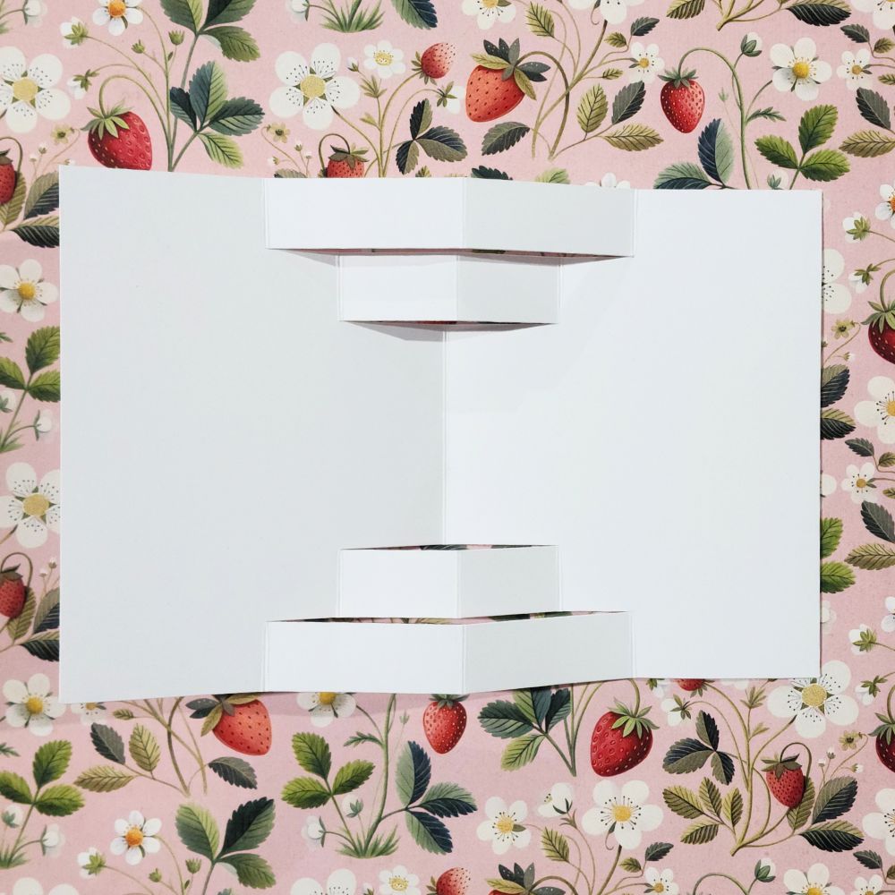 Pop-Out Card Insert White 300gsm Cardstock 4 Panels - 10 pieces 35004