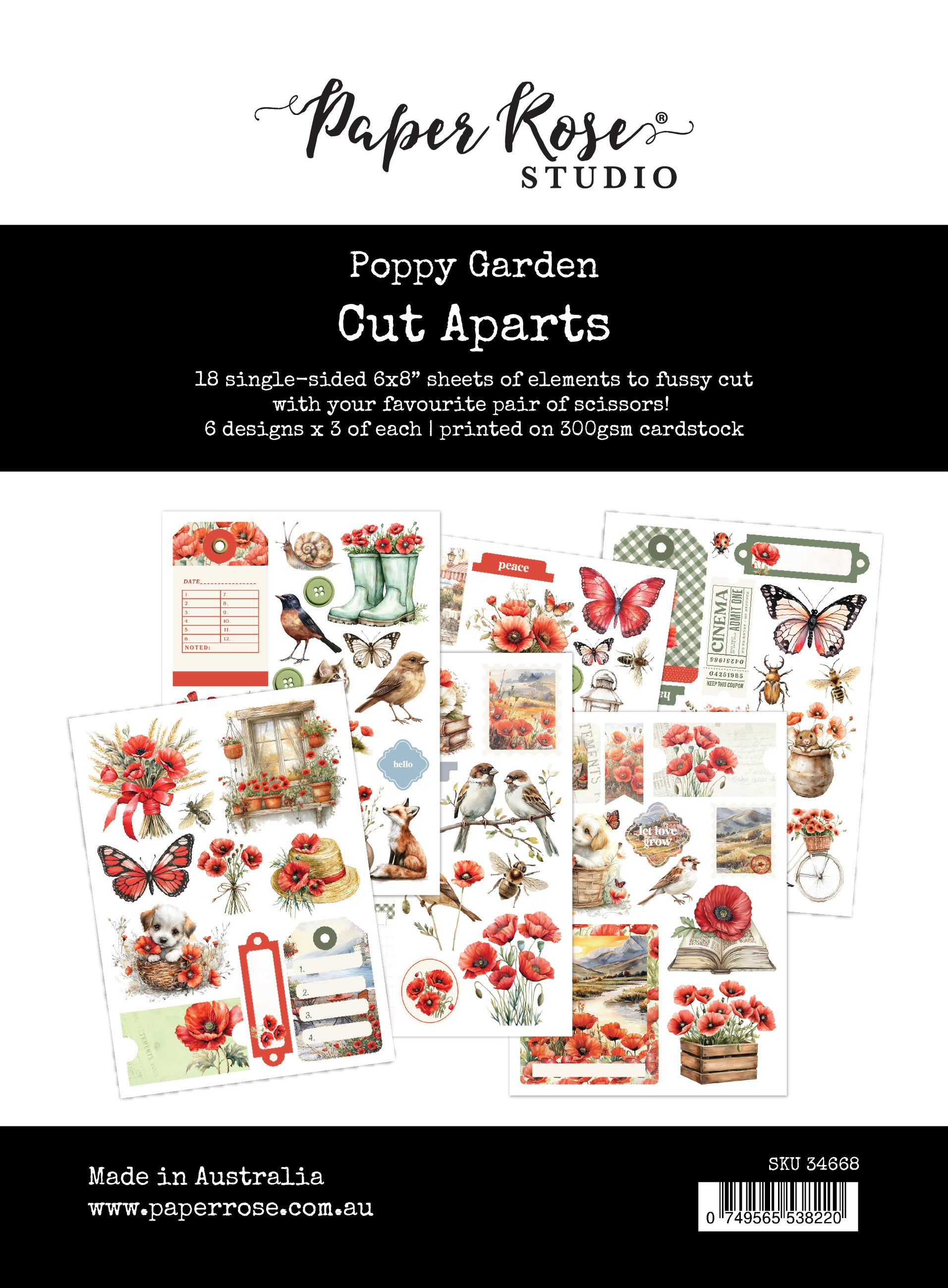 Poppy Garden Cut Aparts 34668