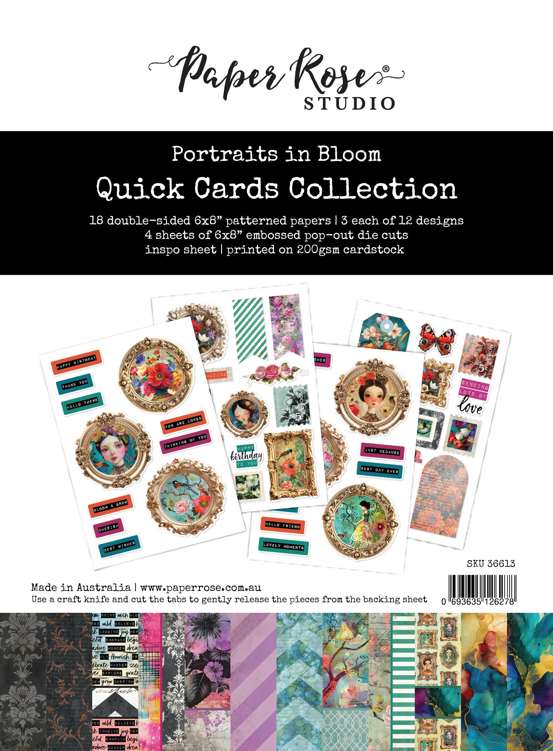 Portraits in Bloom 6x8" Quick Cards Kit 36613