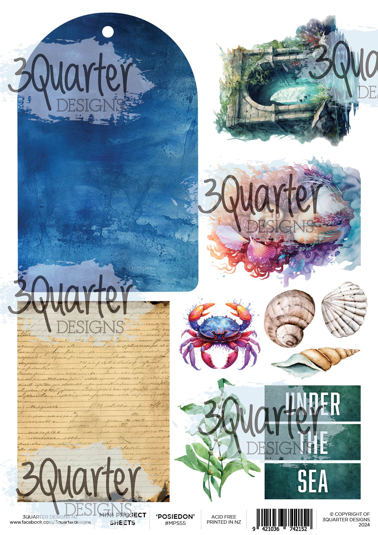 3Quarter Designs Poseidon - Mini Project Sheet