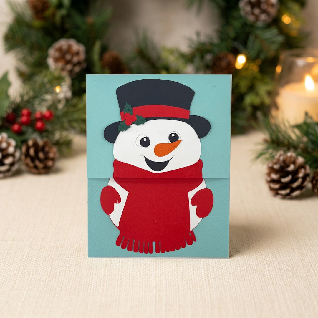 CrafTreat Card Blank - Pull Reveal Winter Friends 3 pcs