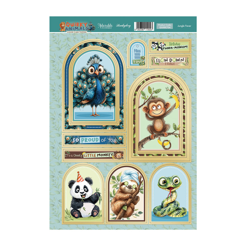 Jungle Fever Luxury Card Topper Sheet