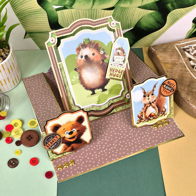 Wacky Woodland Luxury Card Topper Sheet