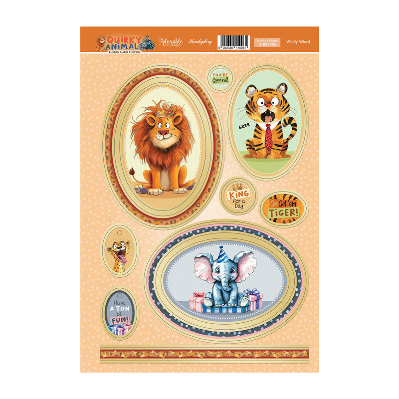 Wildly Weird Luxury Card Topper Sheet