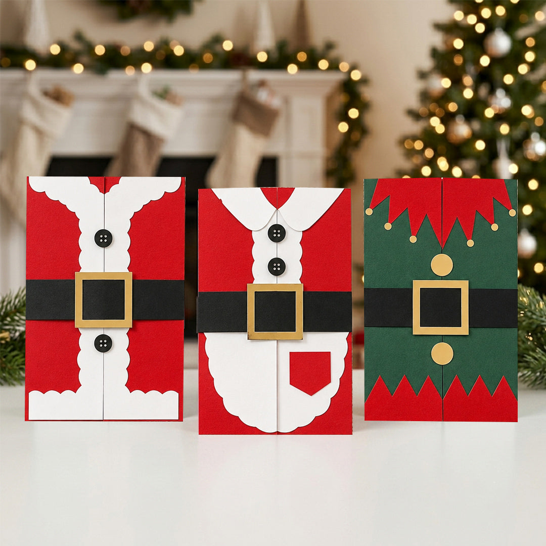 CrafTreat Quick Folio - Christmas Wardrobe Folio - Red & Green