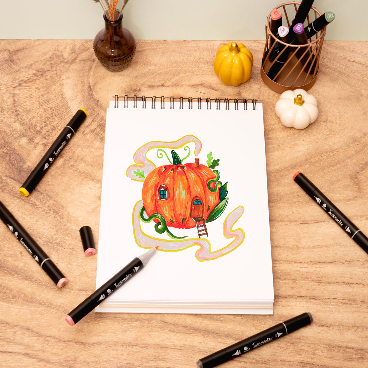 Decotime 2-in-1 Sketch Book - 60 Sheets