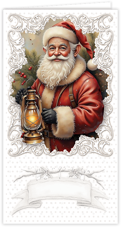 Creatief Art - Card Kit - Vintage Santa Claus - 6 cards