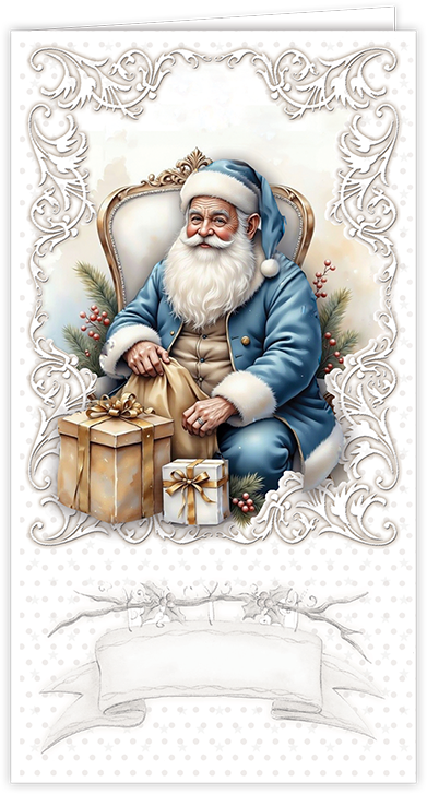 Creatief Art - Card Kit - Vintage Santa Claus - 6 cards