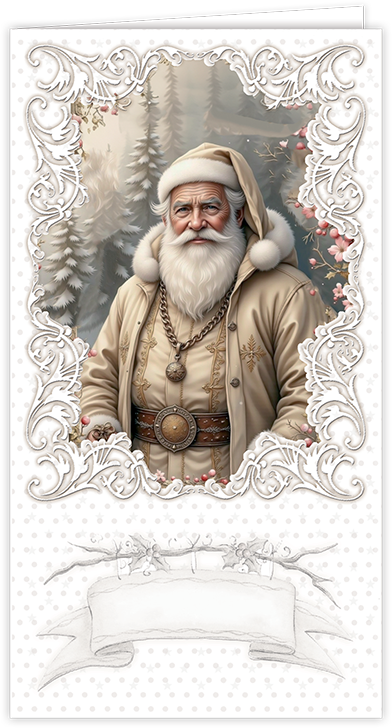 Creatief Art - Card Kit - Vintage Santa Claus - 6 cards
