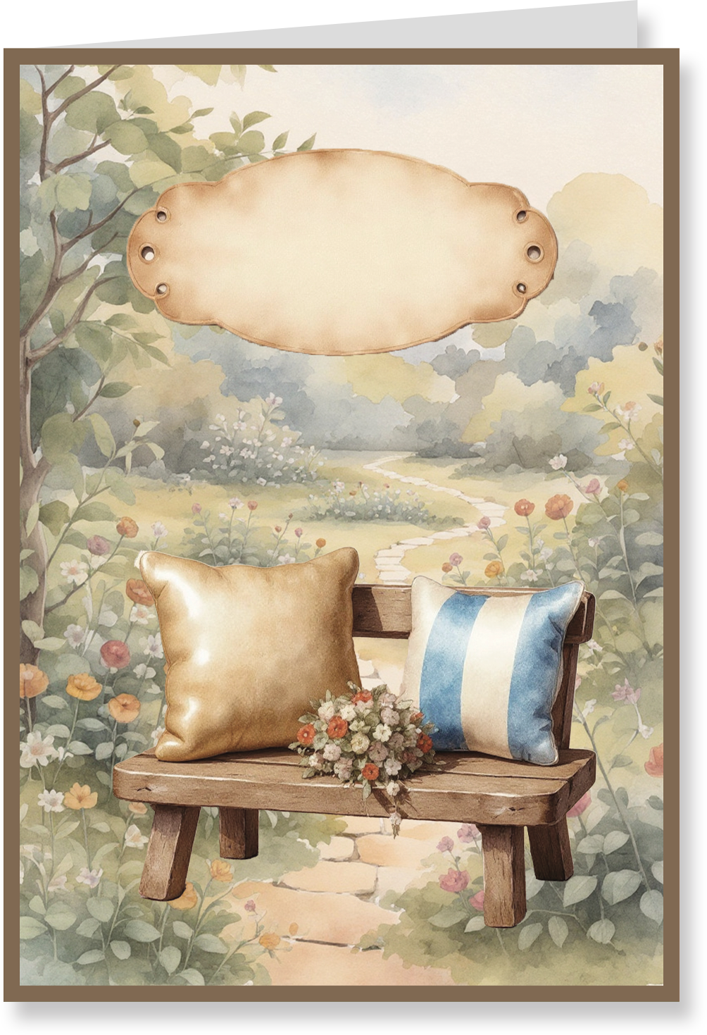 Creatief Art - Card Kit - My Happy Little Garden - 4 Pieces