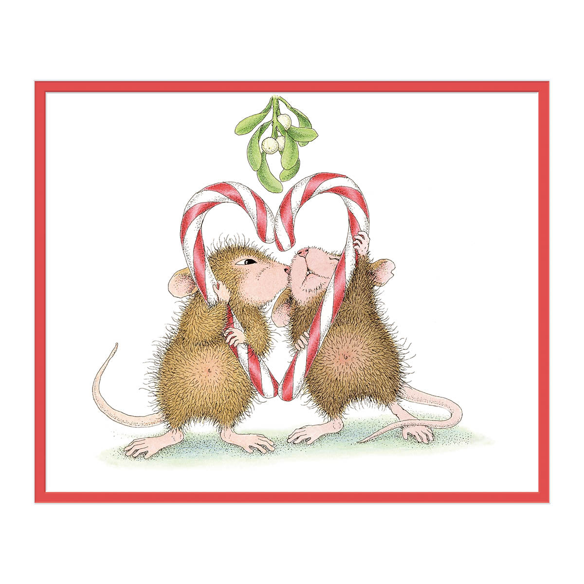 Mistletoe Kiss Cling Rubber Stamp Set from the House-Mouse Holiday Collection