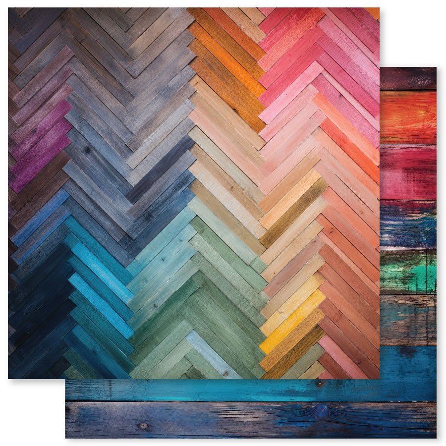 Rainbow Wood 6x6 Paper Collection 31040