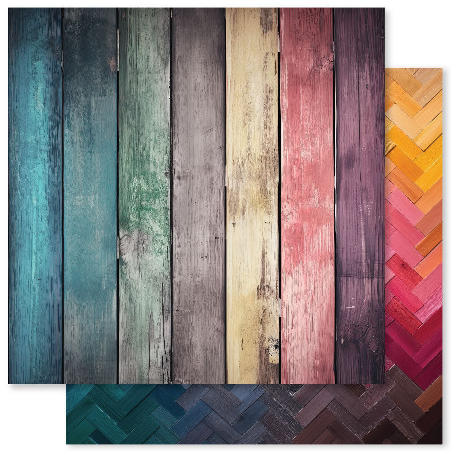 Rainbow Wood 6x6 Paper Collection 31040
