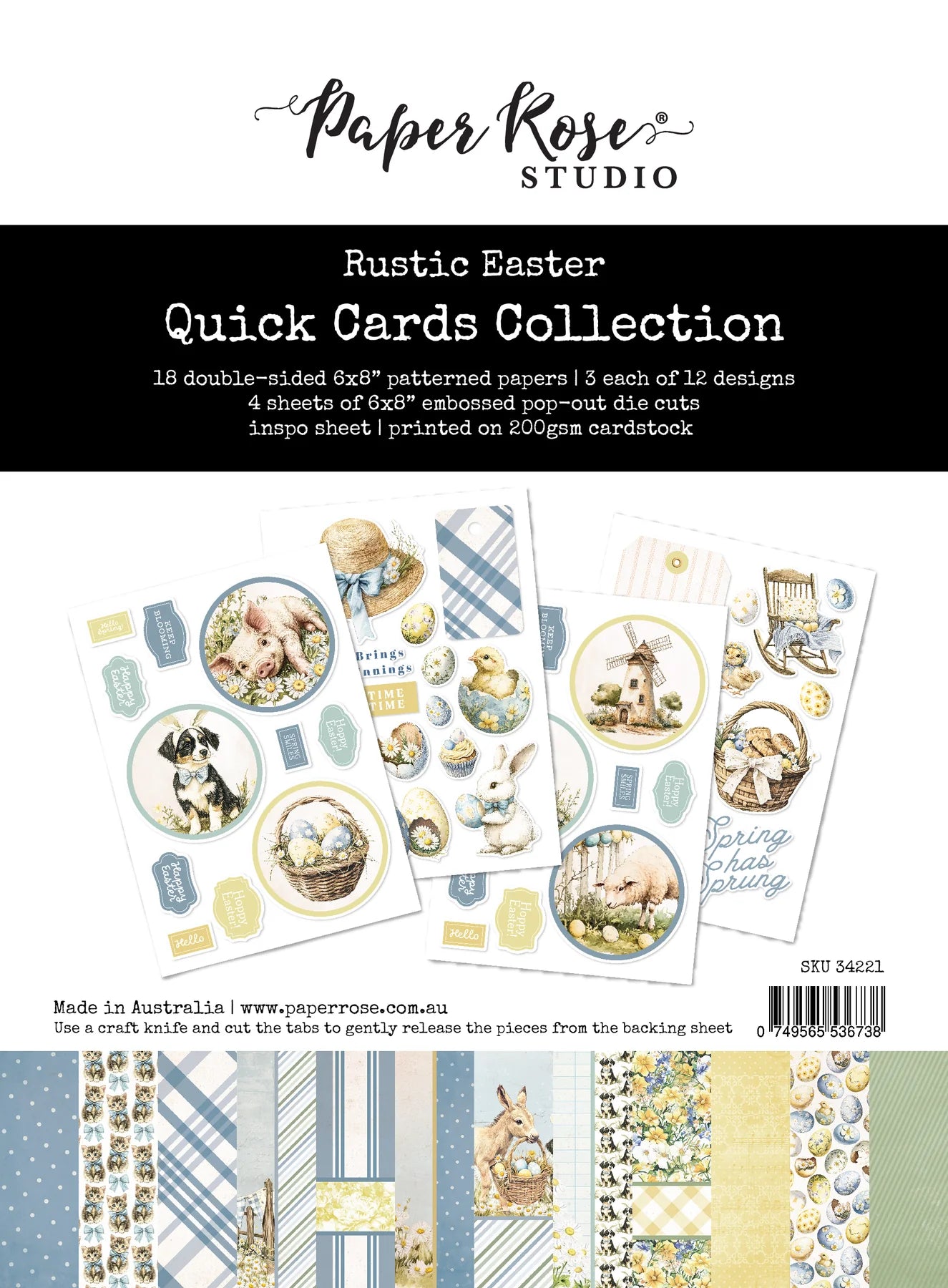 Rustic Easter Quick Cards Kit 34221