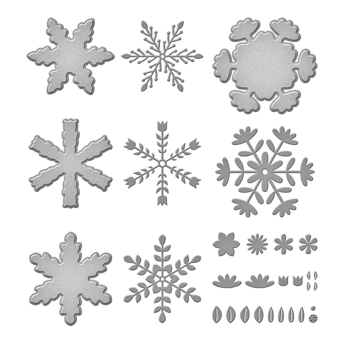 Delicate Snowflakes Etched Dies from the Bibi's Snowflakes Collection by Bibi Cameron