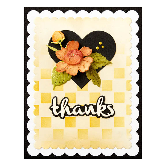Heartfelt Thanks & Scallops Etched Dies from the From the Garden Collection by Wendy Vecchi