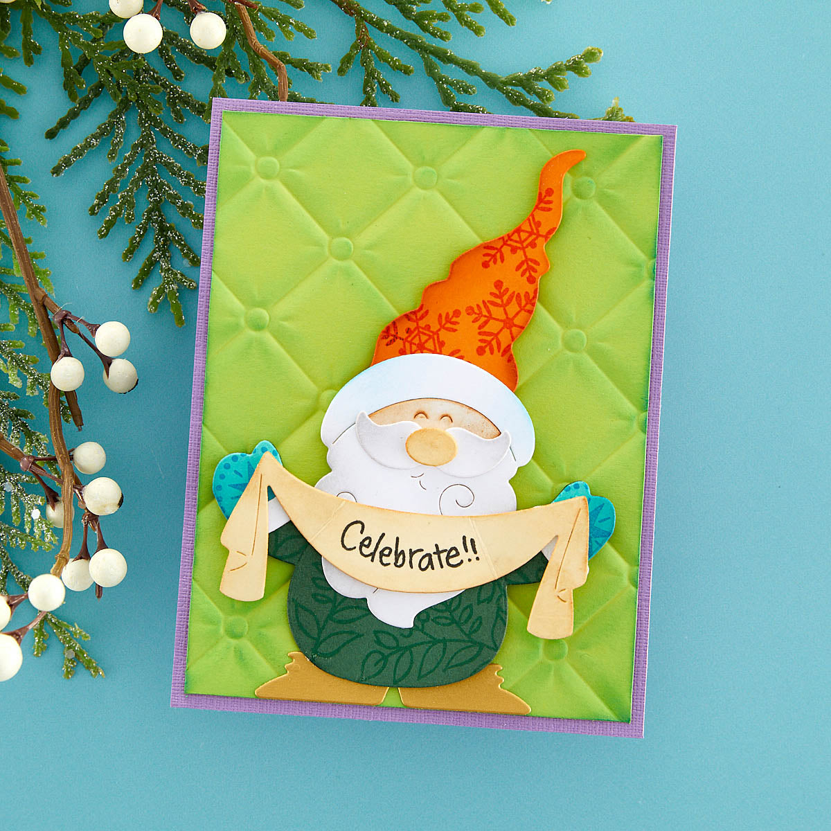 Gnome Hugs Etched Dies from the Holiday Hugs Collection by Stampendous