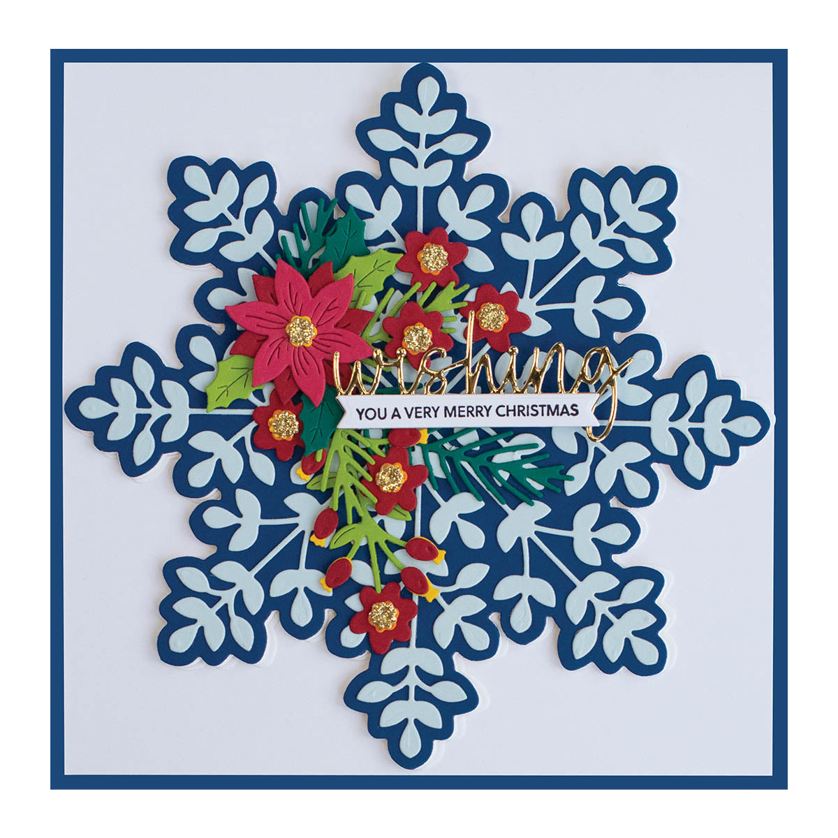 Snowflake Card Creator Etched Dies from the Bibi's Snowflakes Collection by Bibi Cameron