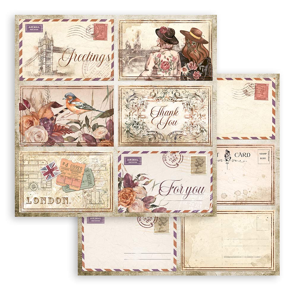 12”x12” (30.5x30.5cm) Paper Pad 10 Double Sided Printed Sheets - Our Way