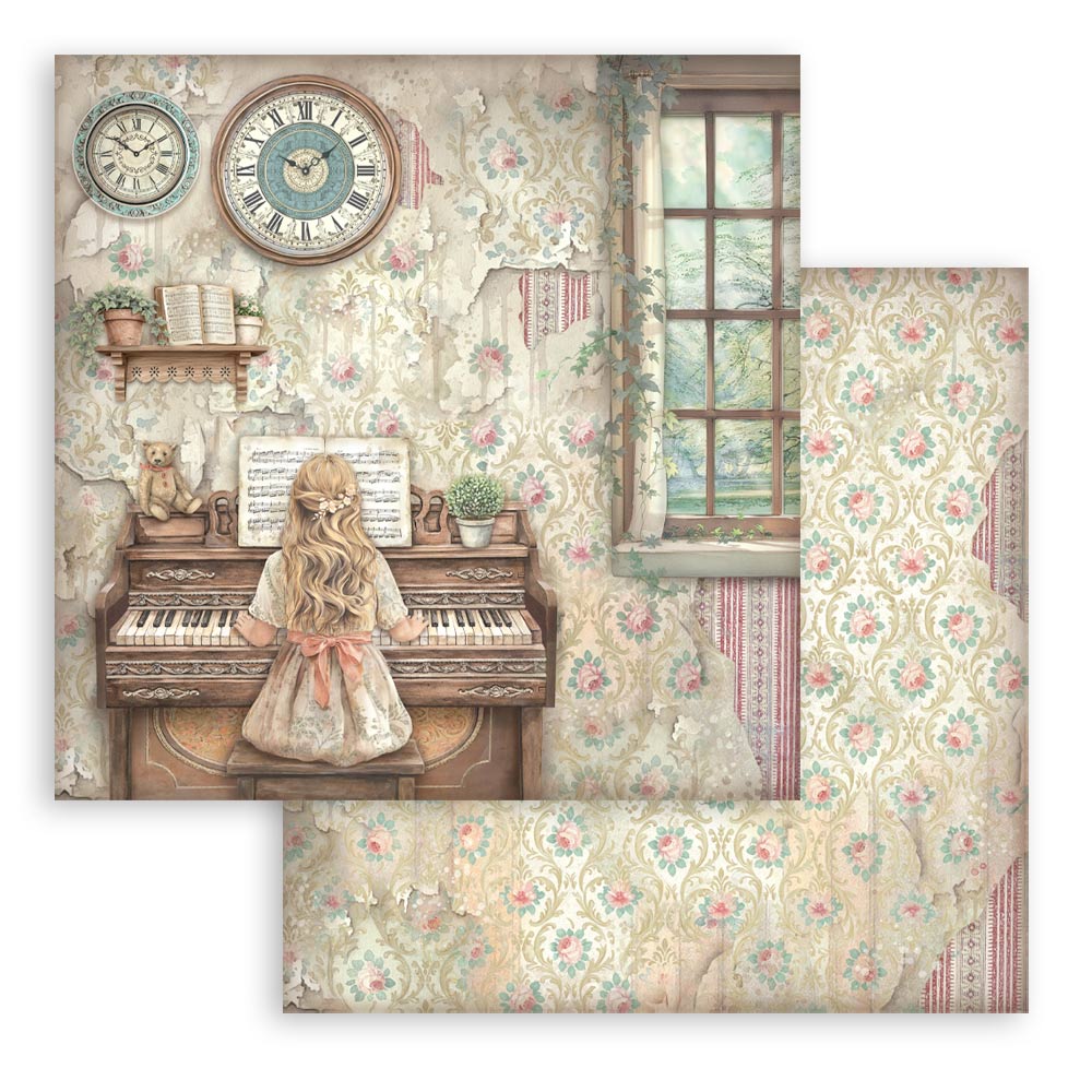 Scrapbooking Printed Pad For Art And Craft 10 Sheets cm 30.5x30.5 (12"x12") - Symphony