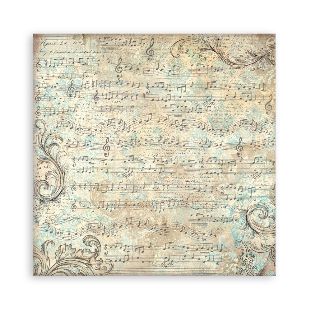 Scrapbooking Printed Pad For Art And Craft 10 Sheets cm 30.5x30.5 (12"x12") - Symphony