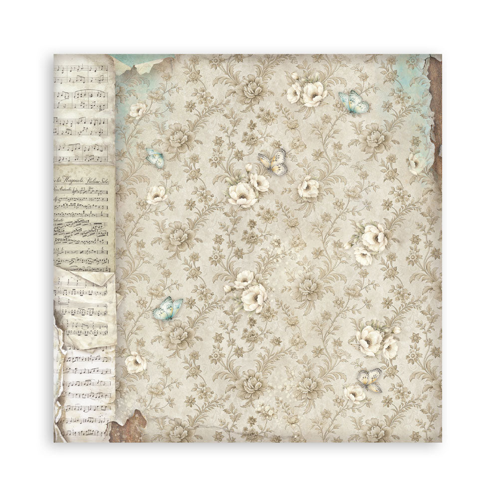 Scrapbooking Printed Pad For Art And Craft 10 Sheets cm 30.5x30.5 (12"x12") Backgrounds - Symphony