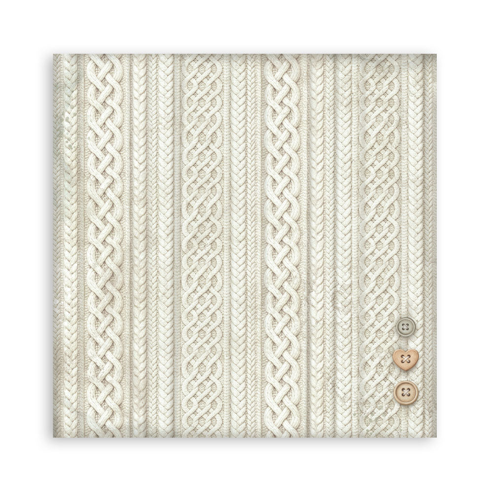 Scrapbooking Printed Pad For Art And Craft 10 Sheets cm 30.5x30.5 (12"x12") - White Christmas
