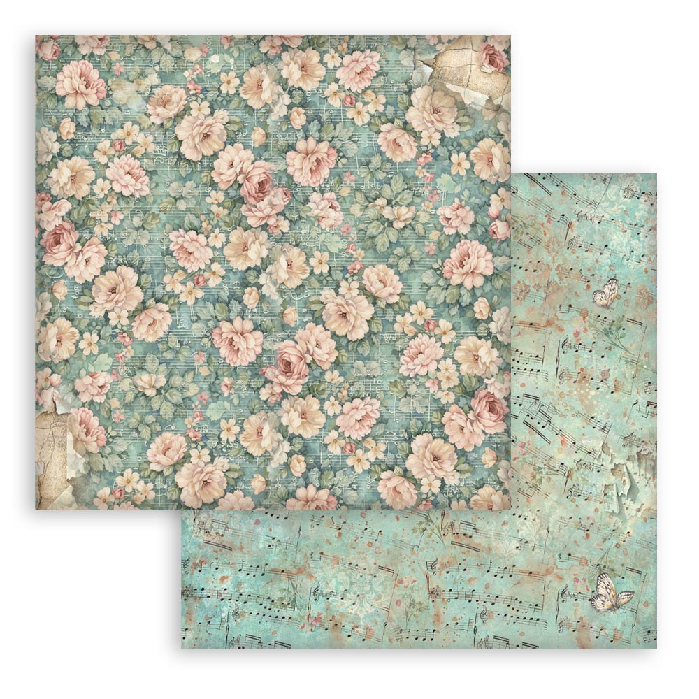 Scrapbooking Printed Pad For Art And Craft 10 Sheets cm 20.3x20.3 (8"x8") Backgrounds Symphony
