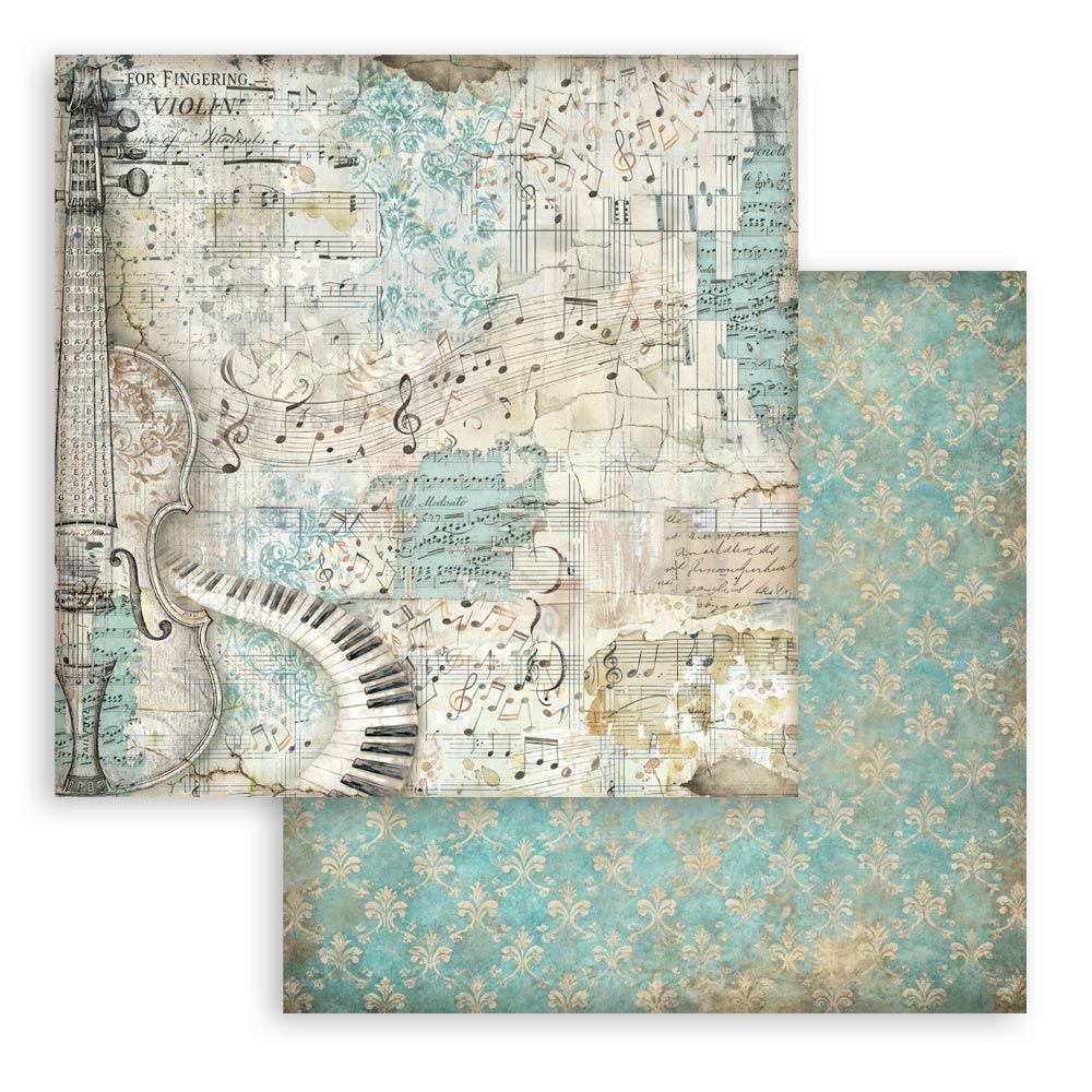 Scrapbooking Printed Pad For Art And Craft 10 Sheets cm 20.3x20.3 (8"x8") Backgrounds Symphony