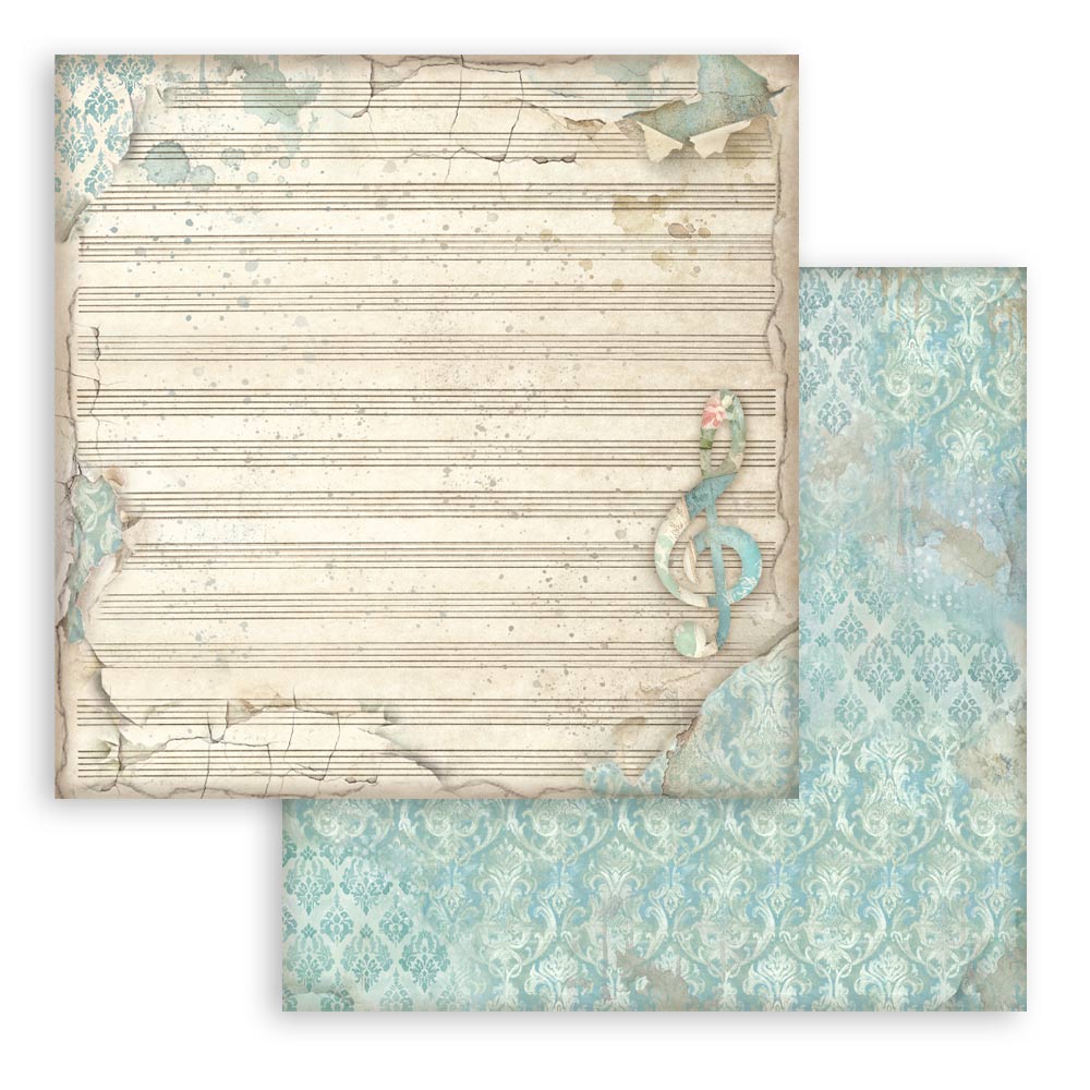 Scrapbooking Printed Pad For Art And Craft 10 Sheets cm 20.3x20.3 (8"x8") Backgrounds Symphony