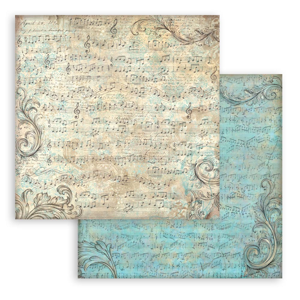 Scrapbooking Printed Pad For Art And Craft 10 Sheets cm 20.3x20.3 (8"x8") Backgrounds Symphony