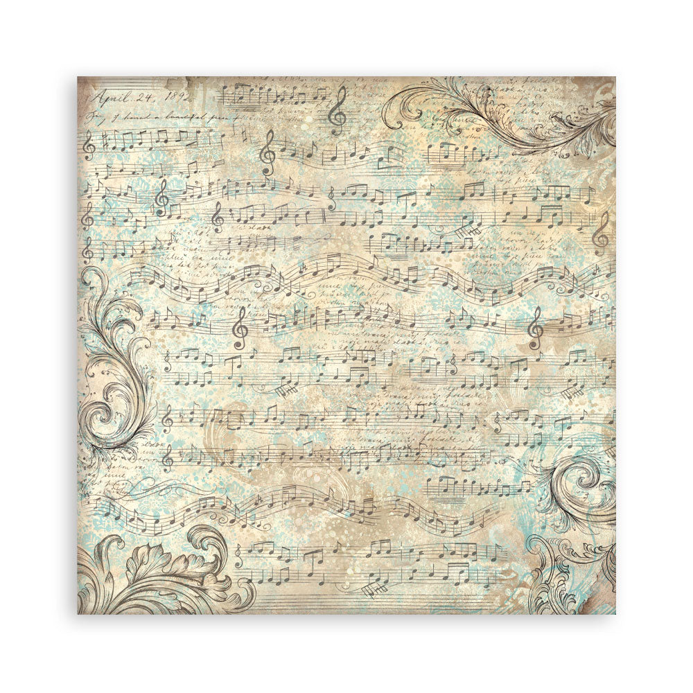 Scrapbooking Printed Pad For Art And Craft 10 Sheets cm 20.3x20.3 (8"x8") Backgrounds Symphony
