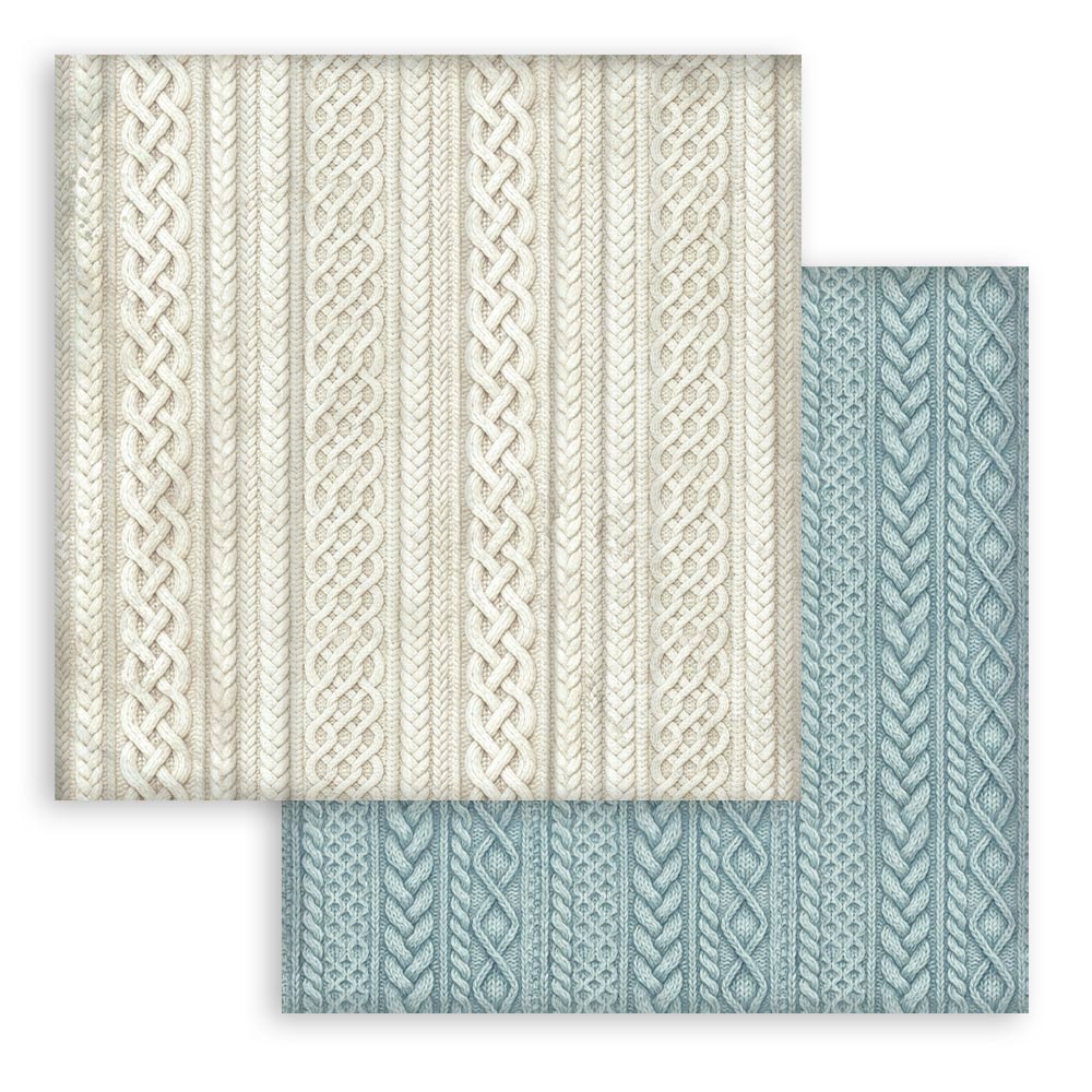 Scrapbooking Printed Pad For Art And Craft 10 Sheets cm 20.3x20.3 (8"x8") Backgrounds - White Christmas