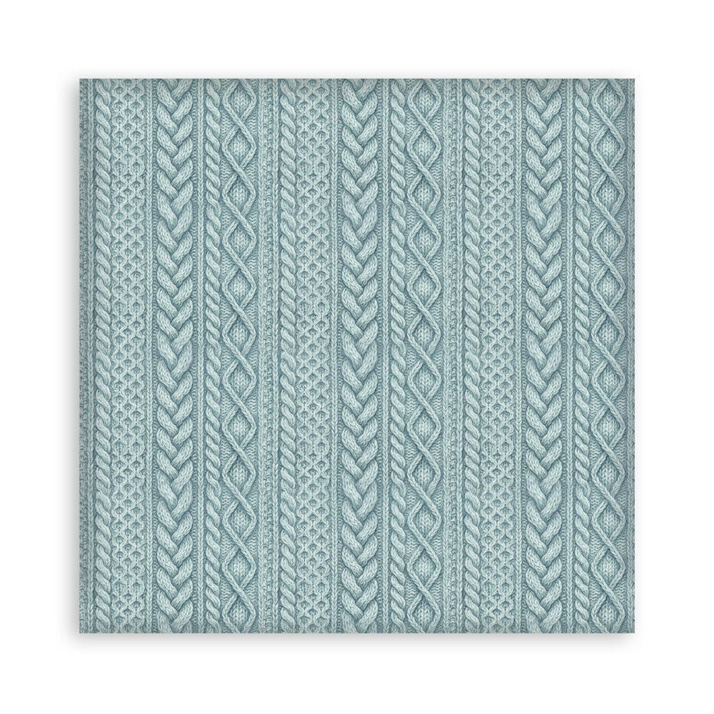 Scrapbooking Printed Pad For Art And Craft 10 Sheets cm 20.3x20.3 (8"x8") Backgrounds - White Christmas