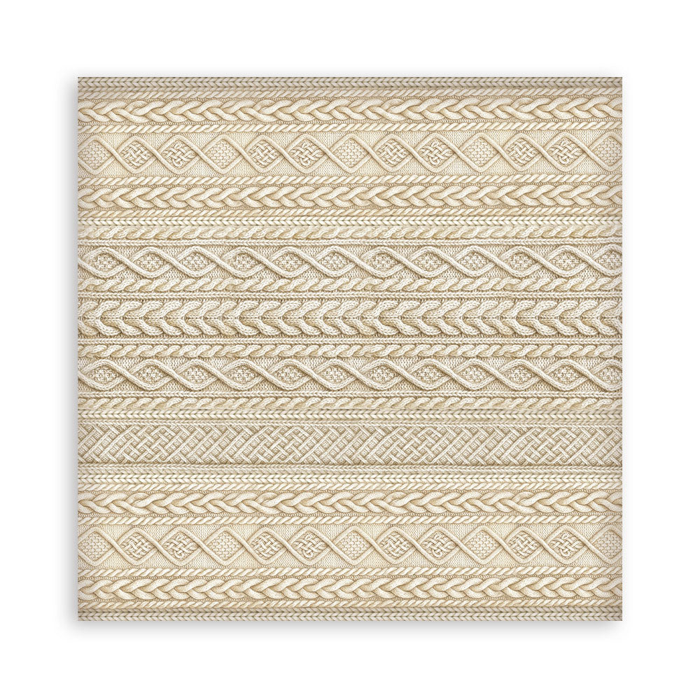 Scrapbooking Printed Pad For Art And Craft 10 Sheets cm 20.3x20.3 (8"x8") Backgrounds - White Christmas