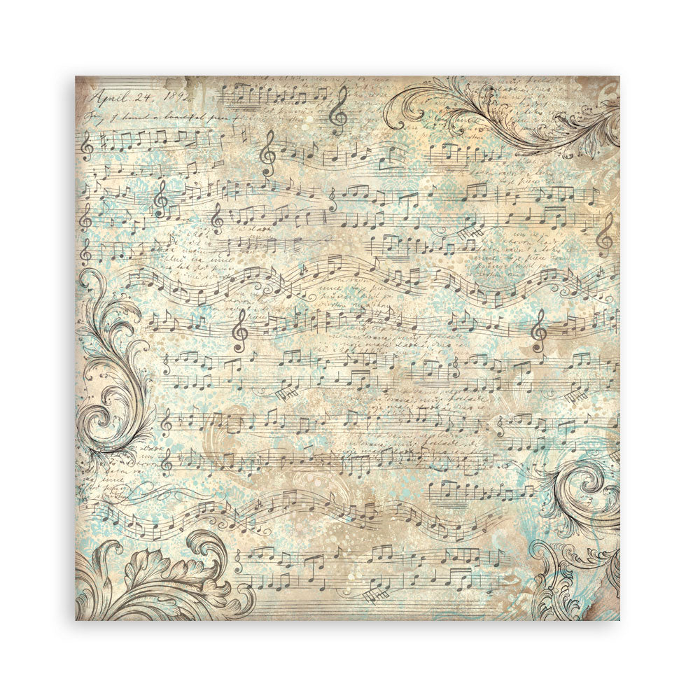 Scrapbooking Printed Pad For Art And Craft 22 Sheets cm 30.5x30.5 (12"x12") Single Face - Symphony