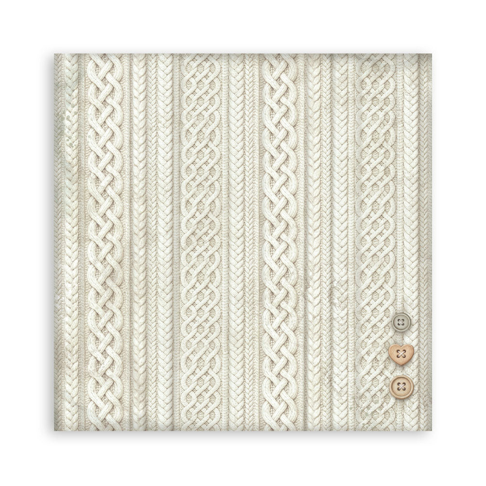 Scrapbooking Printed Pad For Art And Craft 22 Sheets cm 30.5x30.5 (12"x12") Single Face - White Christmas