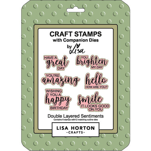 Double Layered Sentiments Stamp and Die Set