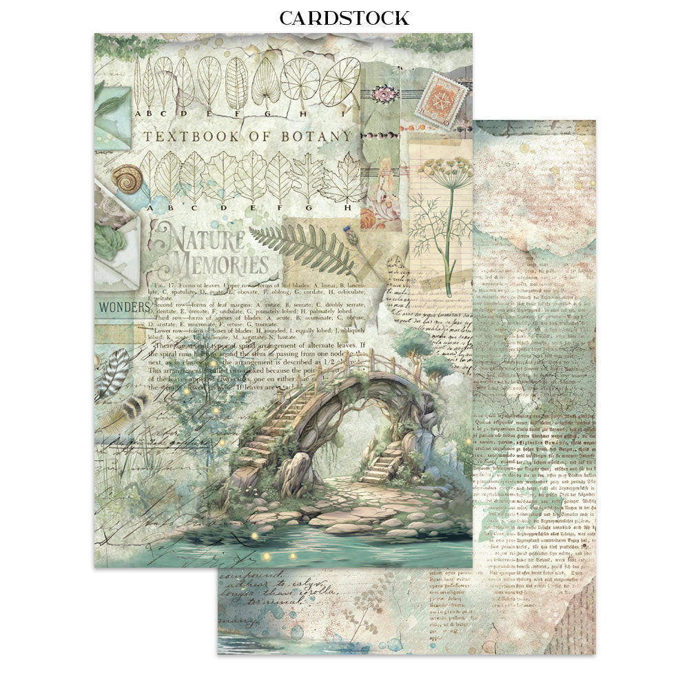 Printed Art Junk Journal: Stickers, Cut-Outs, Backgrounds For Art And Craft - Herbarium Silvae
