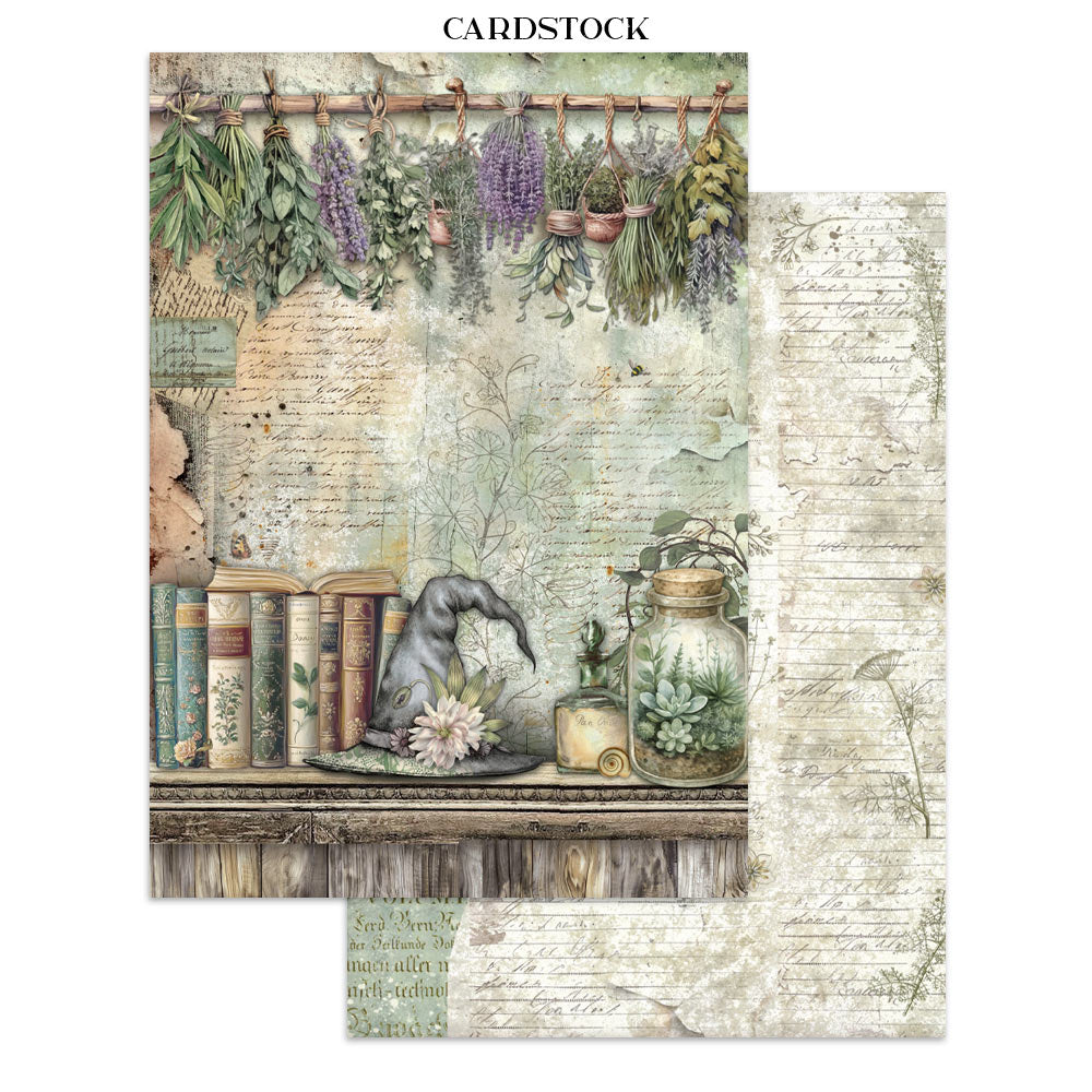 Printed Art Junk Journal: Stickers, Cut-Outs, Backgrounds For Art And Craft - Herbarium Silvae