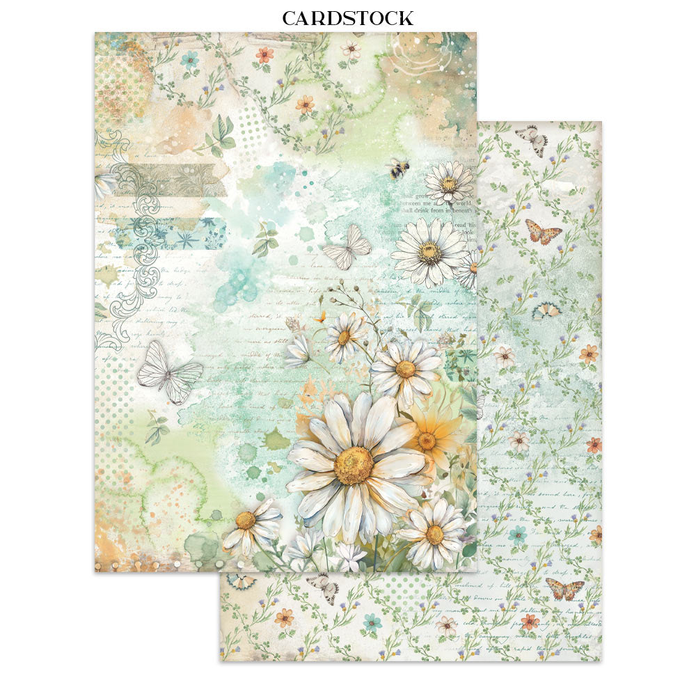 Printed Art Junk Journal: Stickers, Cut-Outs, Backgrounds For Art And Craft - Daisy Art