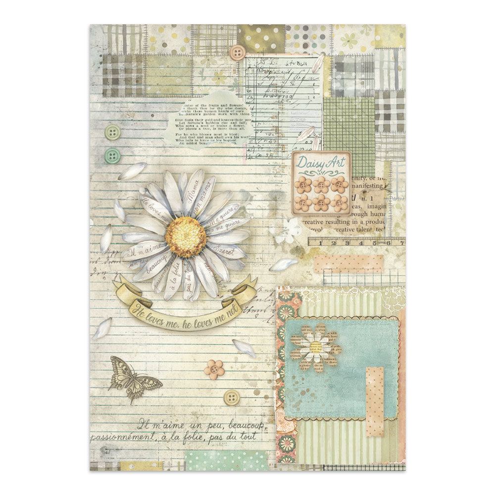 Printed Art Junk Journal: Stickers, Cut-Outs, Backgrounds For Art And Craft - Daisy Art