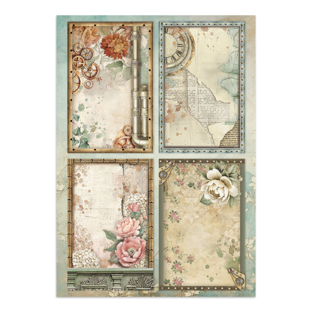 Printed Art Junk Journal: Stickers, Cut-Outs, Backgrounds For Art And Craft - Gardens Of Time