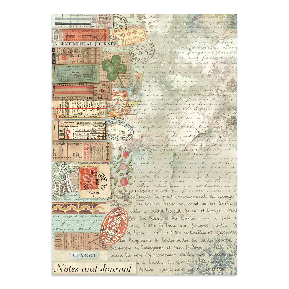 Printed Art Junk Journal: Stickers, Cut-Outs, Backgrounds For Art And Craft - Art Of Travelling
