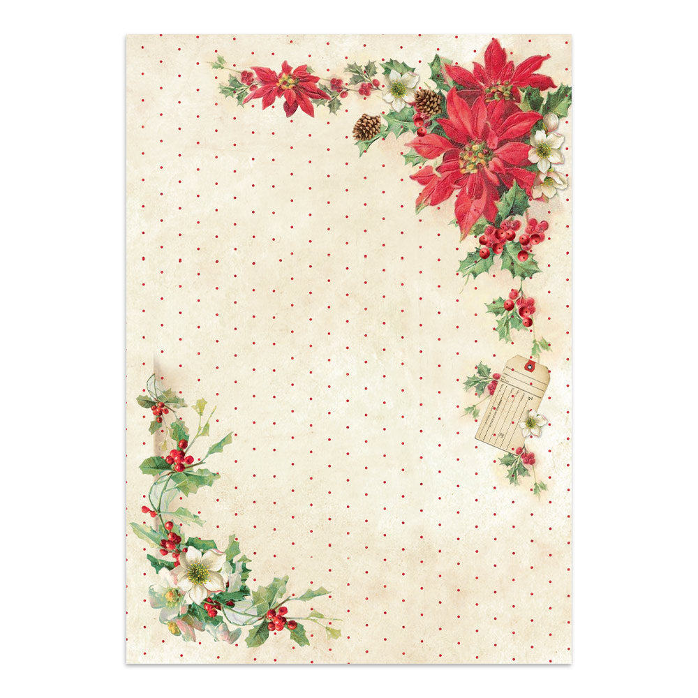 Printed Art Junk Journal: Stickers, Cut-Outs, Backgrounds For Art And Craft - Classic Christmas