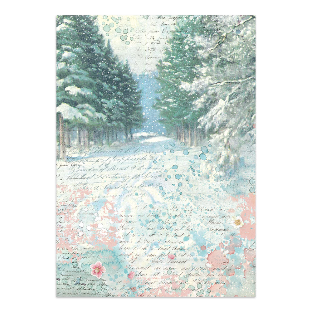 Printed Art Junk Journal: Stickers, Cut-Outs, Backgrounds For Art And Craft - Winter Magic