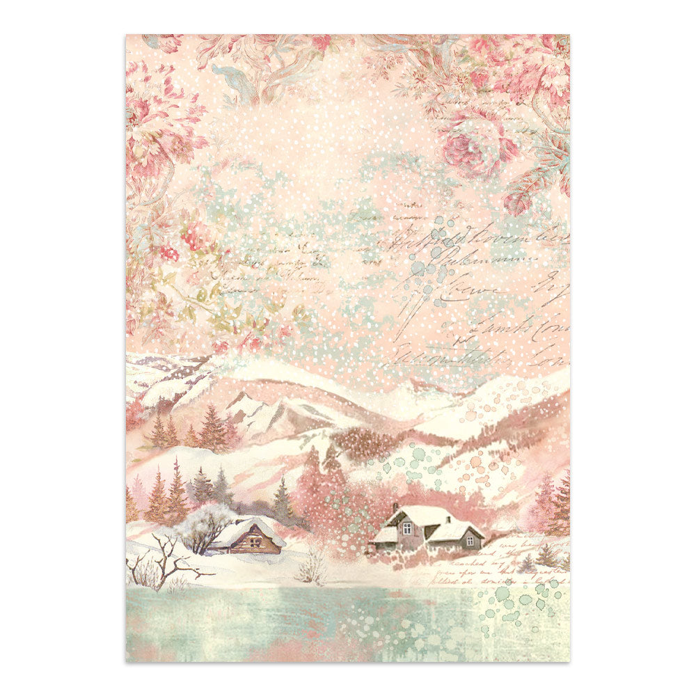 Printed Art Junk Journal: Stickers, Cut-Outs, Backgrounds For Art And Craft - Winter Magic
