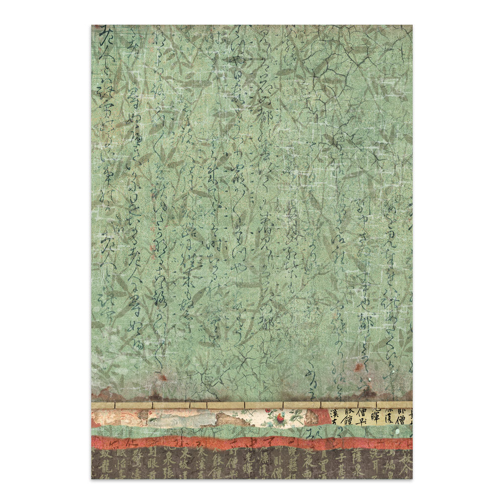 Printed Art Junk Journal: Stickers, Cut-Outs, Backgrounds For Art And Craft - Oriental Garden